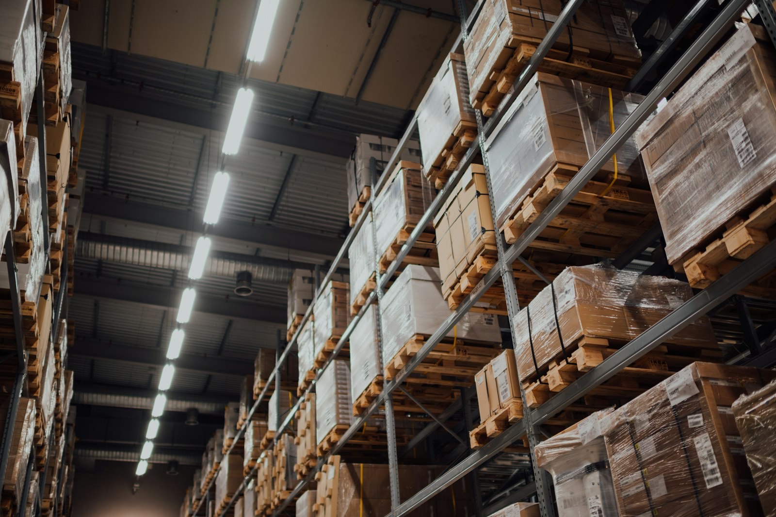 Racking inside a Southern Ontario distribution warehouse
